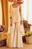 Punit Balana Ivory gharara and kurta set Online Shopping