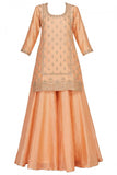 Punit Balana Peach embroidered kurta set Online Shopping