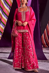 Punit Balana Pink embellished kurti set Online Shopping