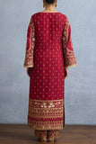 Torani Red spade zari embroidered kurta set Online Shopping