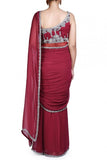 Rabani and Rakha Ruby draped sari set Online Shopping