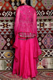 Ridhima Bhasin Fuchsia embroidered peplum and sharara set Online Shopping