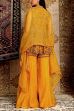 Ridhima Bhasin Mustard peplum and sharara set Online Shopping