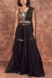 Ridhima Bhasin Black sharara sari set Online Shopping