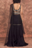 Ridhima Bhasin Black sharara sari set Online Shopping