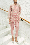 Ridhima Bhasin Pink embroidered kurta set Online Shopping