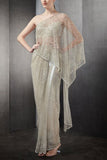 Rohit Gandhi + Rahul Khanna Mist embellished concept sari set Online Shopping