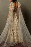 Ritu Kumar Off white embroidered lehenga set Online Shopping