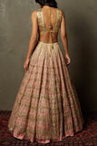 Ritu Kumar Peach embroidered lehenga set Online Shopping