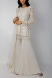 Ritika Mirchandani Ivory embroidered kurta set Online Shopping