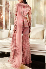 Ridhi Mehra Onion pink peplum and gharara set Online Shopping