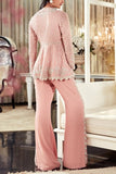 Ridhi Mehra Onion pink peplum and pants Online Shopping