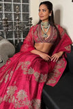 Ridhi Mehra Red embroidered lehenga set Online Shopping