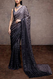 Sawan Gandhi Sequin embellished sari set Online Shopping