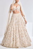 Seema Gujral Cream organza embellished lehenga set Online Shopping