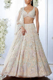 Seema Gujral Beige floral lehenga set Online Shopping