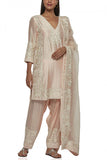 Sheetal Batra Light pink embroidered kurta set Online Shopping