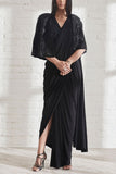 Shweta Kapur Black draped sari and cape Online Shopping