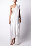 Shweta Kapur White draped sari and bustier Online Shopping