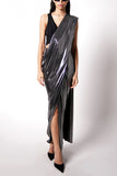 Shweta Kapur Charcoal draped sari and ganji Online Shopping