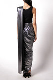 Shweta Kapur Charcoal draped sari and ganji Online Shopping