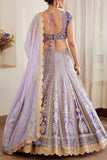 Shyam Narayan Prasad Purple embroidered lehenga set Online Shopping