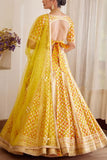 Shyam Narayan Prasad Yellow embroidered lehenga set Online Shopping