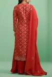 Shyam Narayan Prasad Red embroidered sharara set Online Shopping