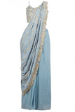 Sonam Luthria Powder blue sharara with drape dupatta Online Shopping