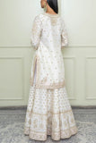 Sheetal Batra Ivory embroidered sharara set Online Shopping