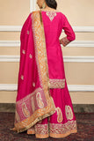 Sheetal Batra Hot pink chanderi silk gharara set Online Shopping