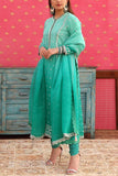 Trisvaraa Mint green embroidered kurta set Online Shopping