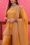 Trisvaraa Mustard embellished sharara set Online Shopping