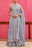 Trisvaraa Grey embellished kurta set Online Shopping