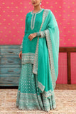 Trisvaraa Mint green embellished sharara set Online Shopping