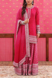 Trisvaraa Pink embroidered sharara set Online Shopping