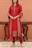 Trisvaraa Red embroidered kurta set Online Shopping