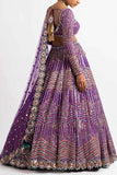 Vvani by Vani Vats Purple embellished lehenga set Online Shopping