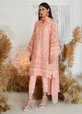 Farah Talib Aziz Alyza Peach Cross Stitch Shirt And Dupatta Eid Pret 2021