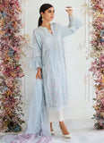 Farah Talib Aziz Powder Blue Silk Shirt And Dupatta Eid Pret 2021