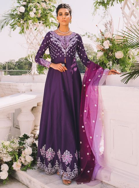 Zainab Chottani Powerful Purpule Eid Collection 2021