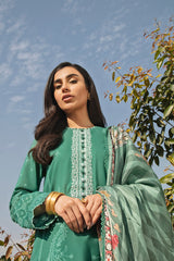 Cross Stitch FLORAL WAVE 3PC Meharbano Lawn 2022 Online Shopping