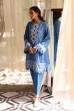 Cross Stitch Ethnic Blue 2pc Meharbano Lawn 2022 Online Shopping