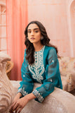 Cross Stitch Teal Rasham Embellished Shirt Luxe Pret Collection 2022 Online Shopping