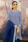 Cross Stitch Royal Blue-3pc Luxe Pret Collection 2022 Online Shopping