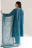 Cross Stitch Glazed Cerulean Mahiri Embroidered Lawn  Online Shopping