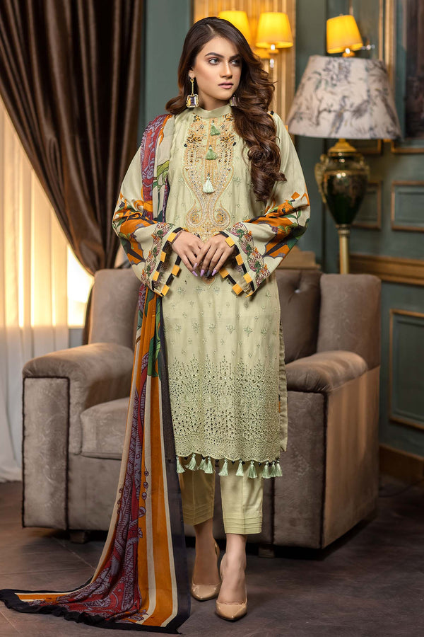 Adan Libas Green Mist Embroidered & Printed Lawn 2022 Online Shopping