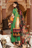 Zebaish Green Rose Schiffli Embroidered Lawn 2022 Online Shopping