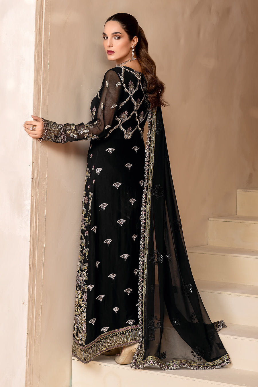 Flossie Sea Borne (A) Elnaz Chiffon Collection Vol 01 Online Shopping
