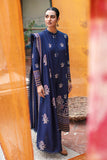 Cross Stitch Cashmere Blue-3pc- Embroidered Khaddar Suit Winter Edit 1 Khaddar Linen 2022 Online Shopping